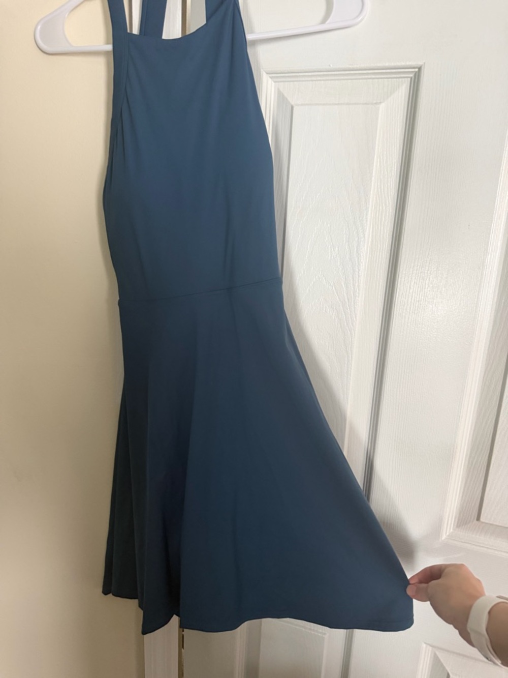 HALARA Navy Easy-Peezy dress in long